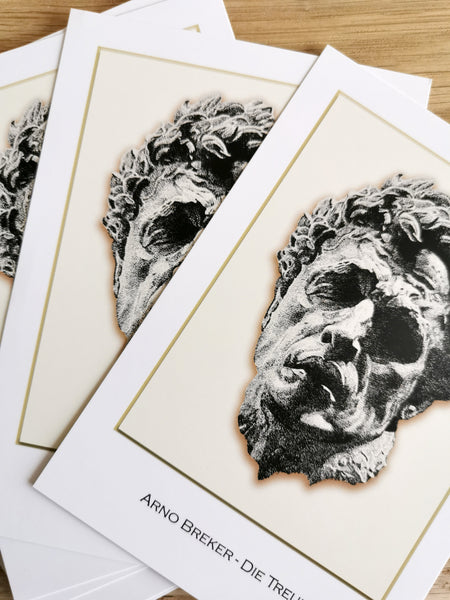 5 Postkarten, A. Breker "Die Treue"